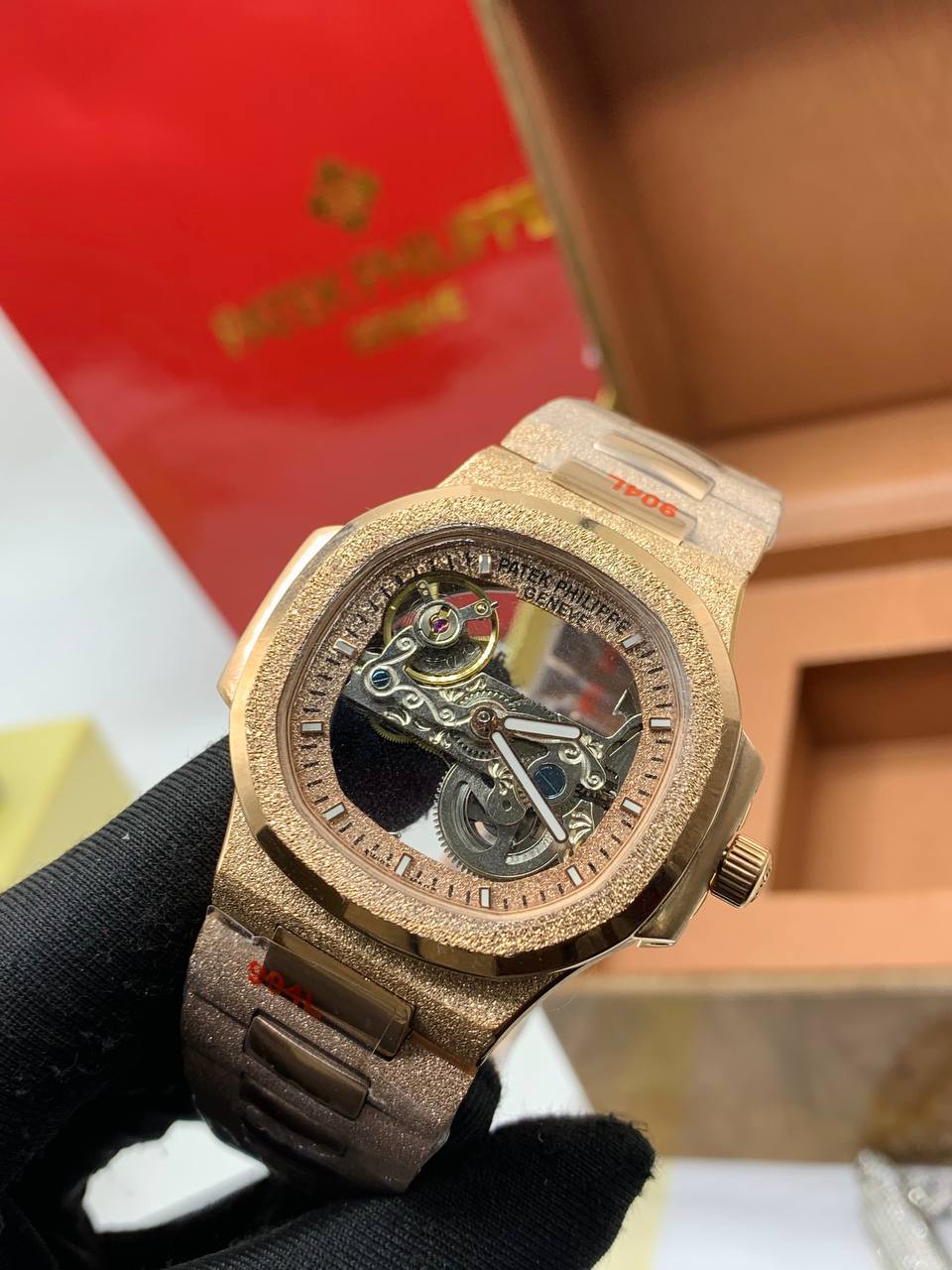 Luxury Patek Philippe Watch + Original Moisannite Bracelet