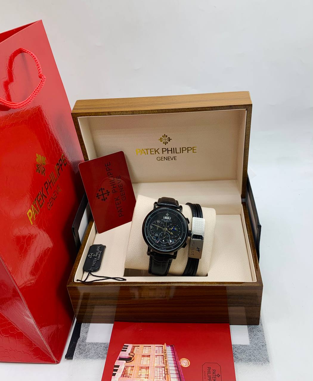 Patek Philippe Watch set with working chrongraph