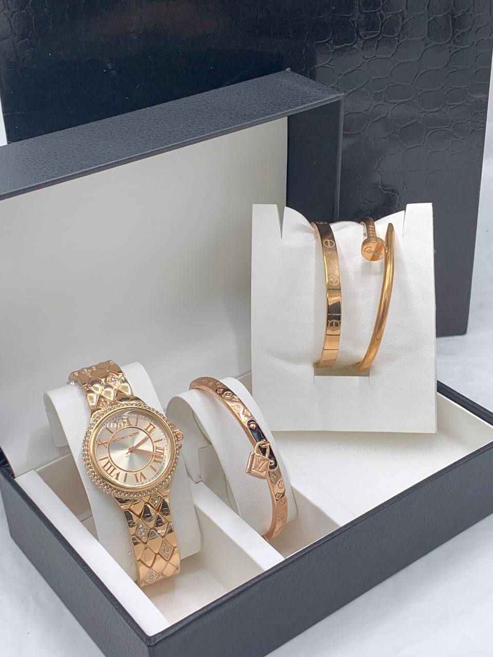 MK Female Watch Set with Box