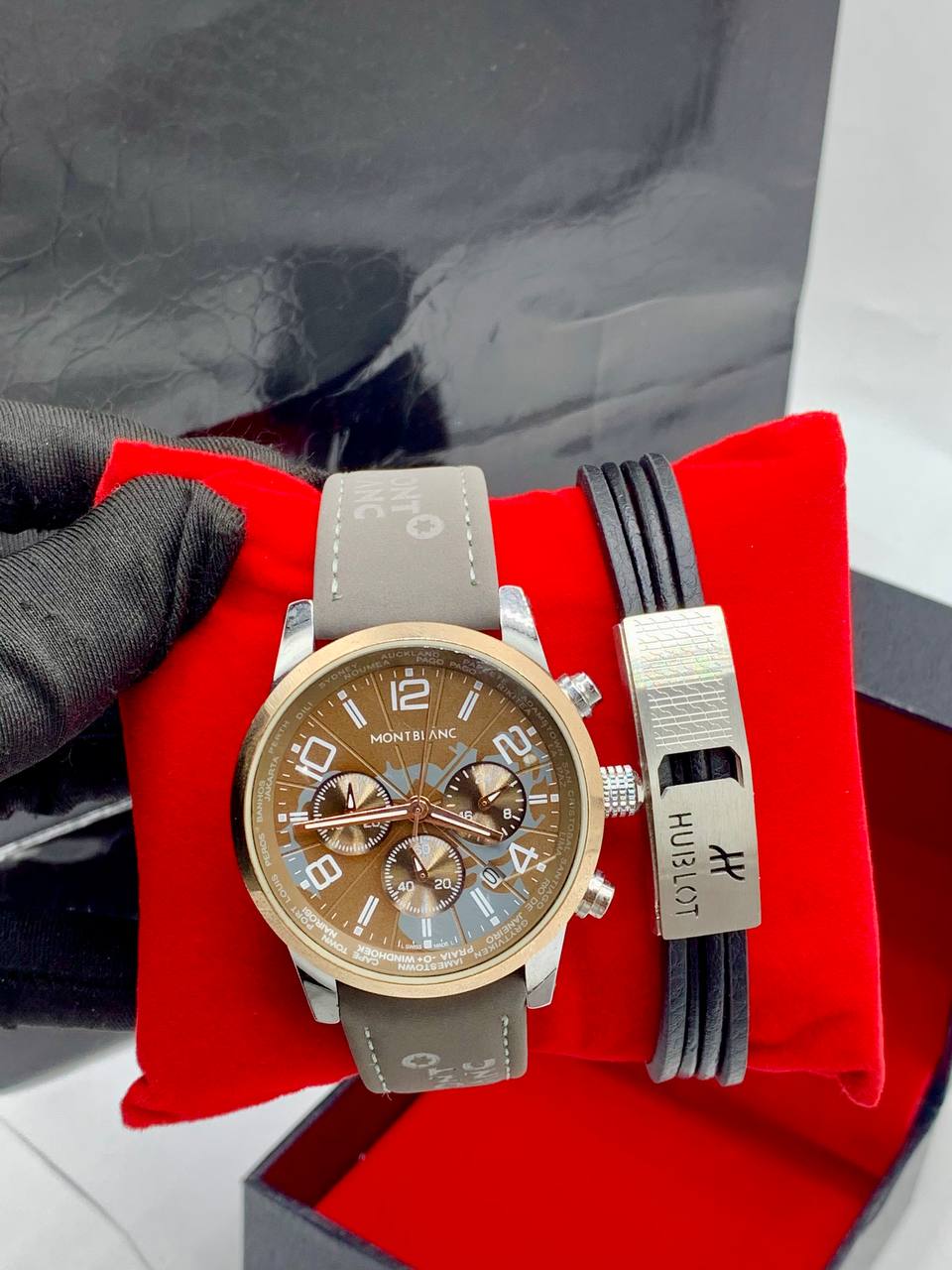 Hublot Montblanc Watch and Bracelet Set