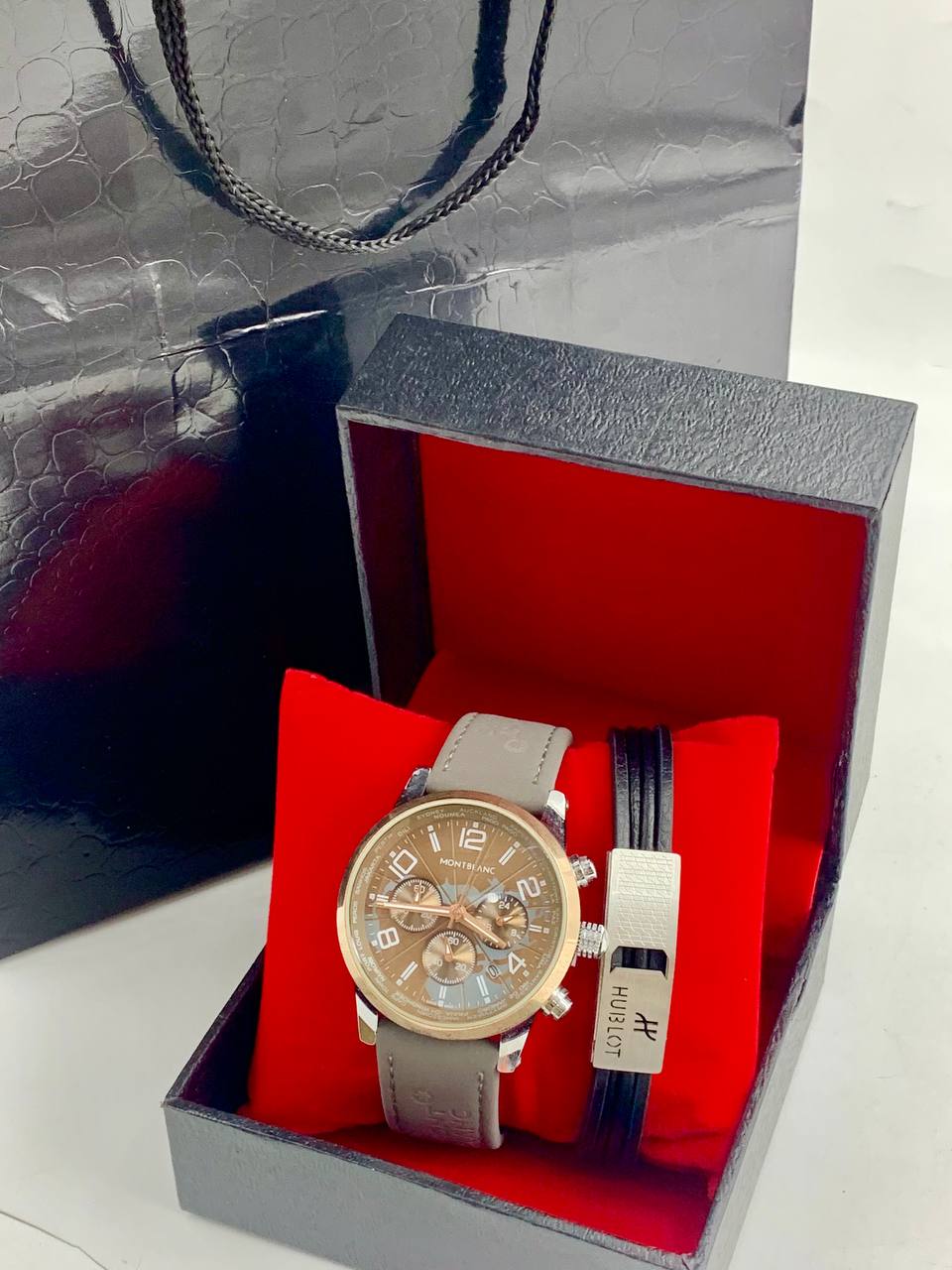 Hublot Montblanc Watch and Bracelet Set
