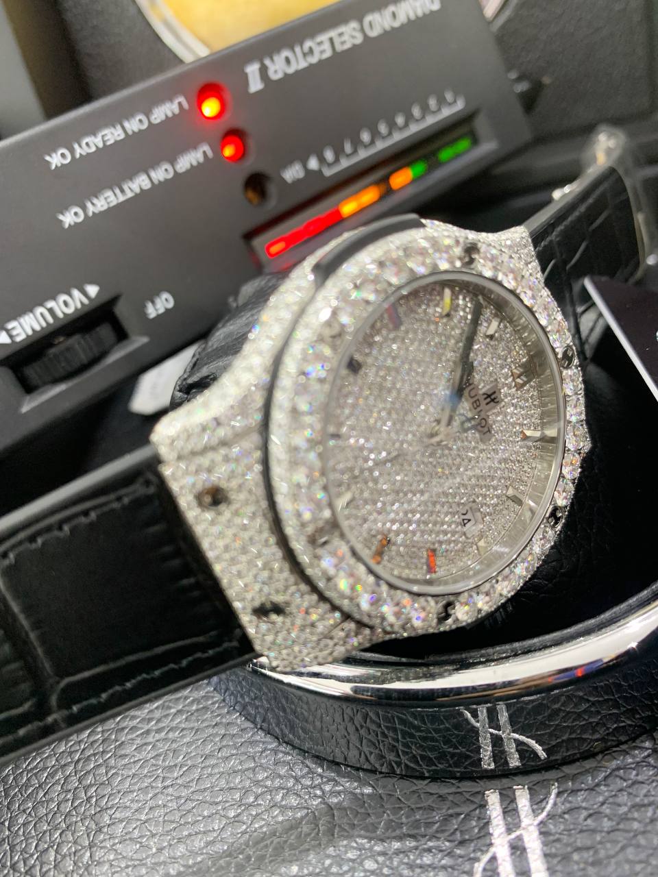 VVS Moissanite Diamond Hublot Watch 