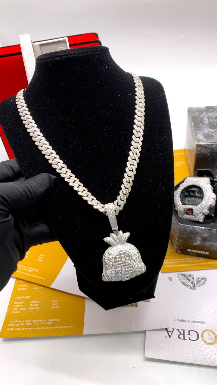 VVS Moissanite G-SHOCK Wristwatch Set
