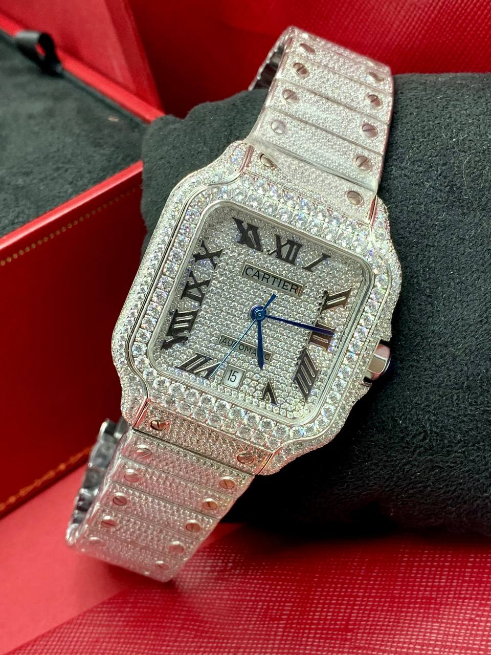 Moissanite Full Ice Cartier Watch