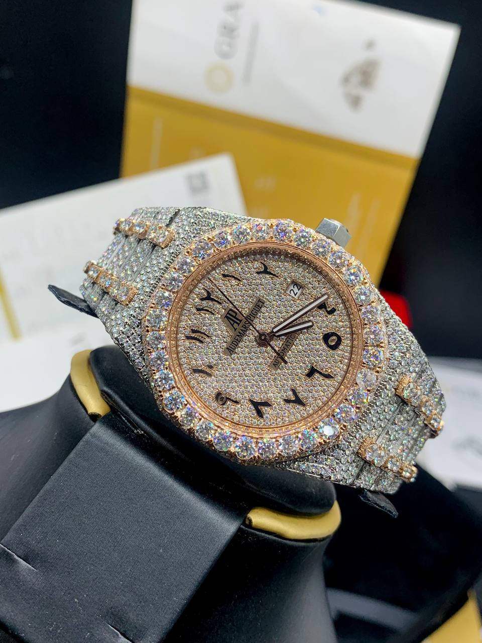 Moisannite Watch and Bracelets