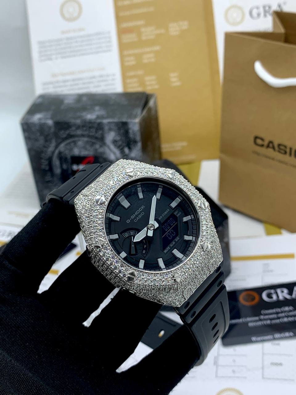 VVS Moissanite G-Shock Watch