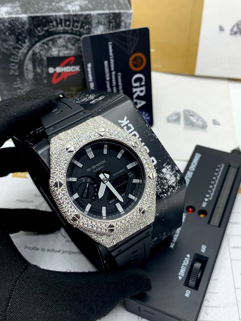 VVS Moissanite G-Shock Watch