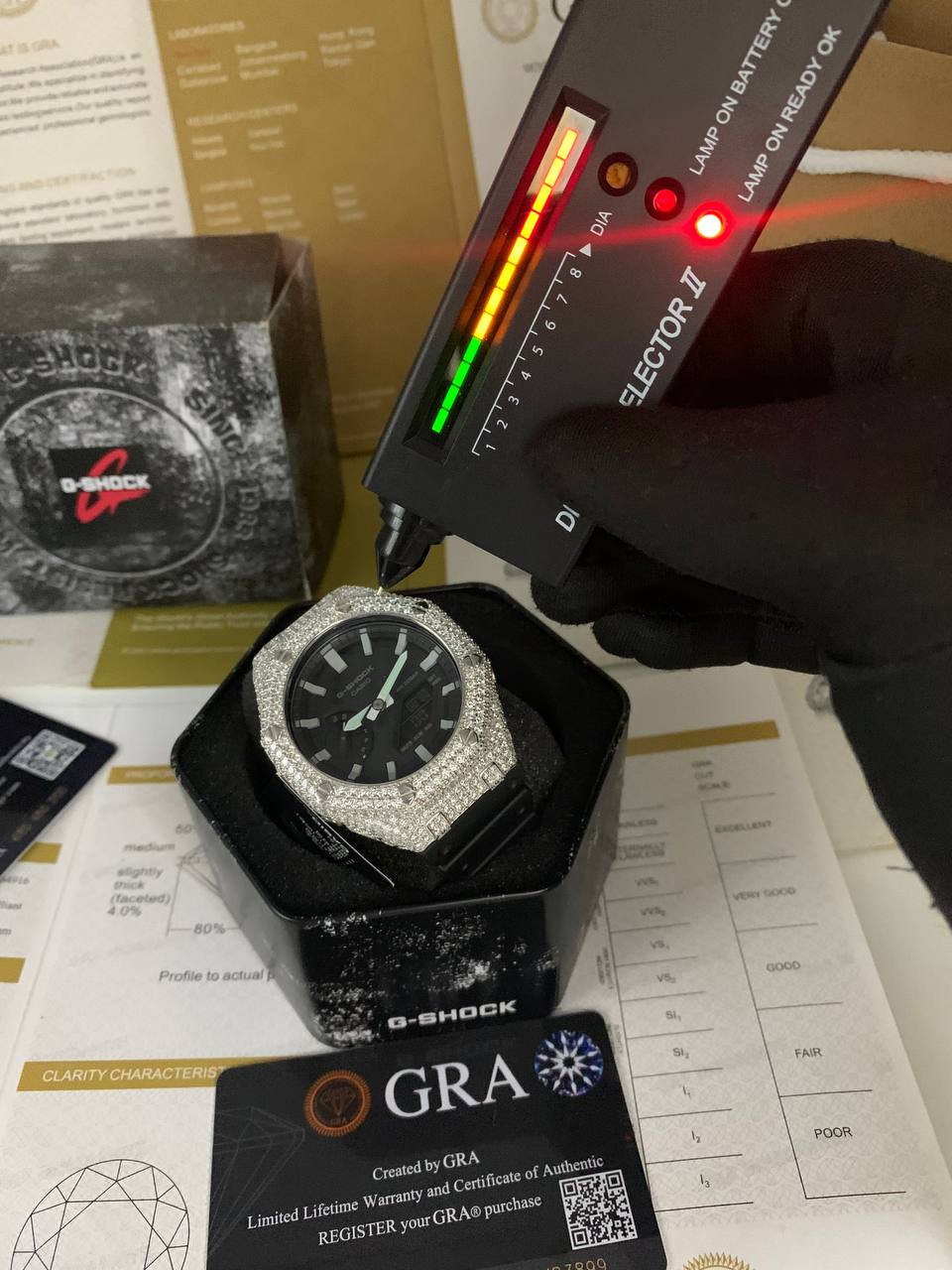 VVS Moissanite G-Shock Watch